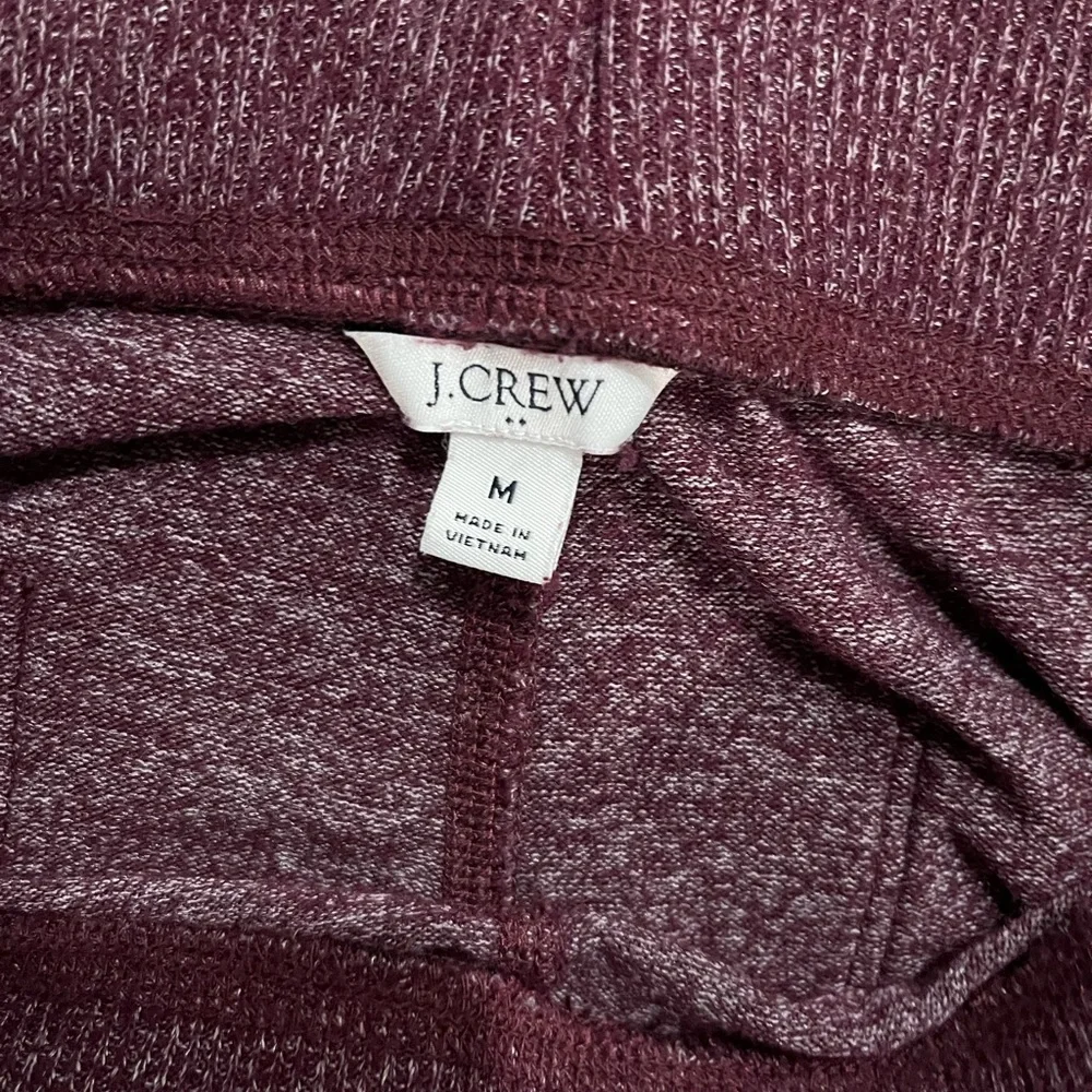 J. Crew Burgundy Joggers - Picture 2 of 3